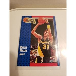 1991-1992 Fleer #226 Reggie Miller League Leaders - Indiana Pacers - NBA